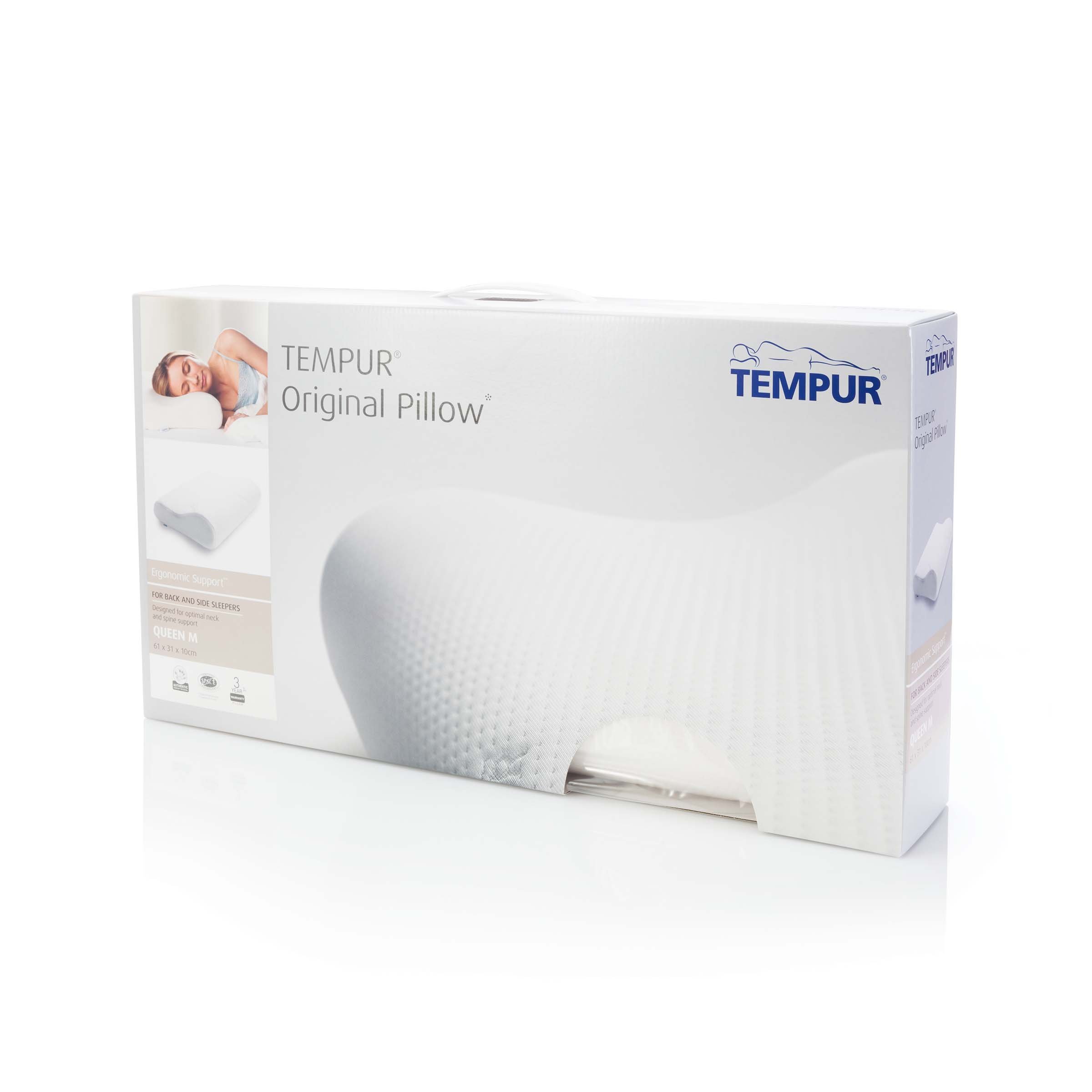 Tempur Original Pillow Medium, Ergonomic Memory Foam Neck Support